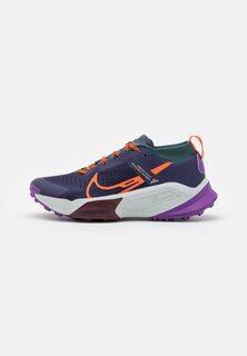 Кроссовки для бега по пересеченной местности ZOOMX ZEGAMA Nike, чернильно-фиолетовый/оранжевый безопасный/глубокие джунгли/фиолетовый космос/темно-бордовый