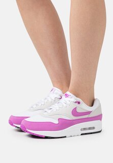 Низкие кроссовки AIR MAX 1 &apos;87 Nike, нейтральный серый/фуксия