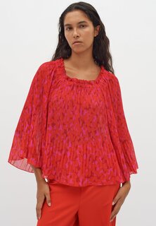 Блузка LENDRAIW InWear, красные плиссированные штрихи