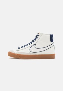 Высокие кеды BLAZER MID 77 PRM VRSTY Nike, парус/полночно-синий