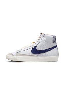 Высокие кроссовки BLAZER MID &apos;77 NA Nike, белый парус, темно-красный полуночный темно-синий