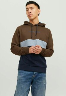 Толстовка с капюшоном JJEREID BLOCKING HOOD Jack &amp; Jones, выдра