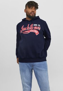 Толстовка JJELOGO COL NOOS PLS Jack &amp; Jones, темно-синий пиджак