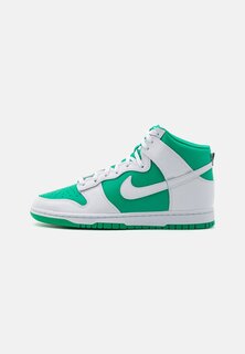 Высокие кроссовки DUNK RETRO Nike, стадионный зеленый/белый