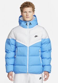 Зимняя куртка Nike, белая фото синяя черная