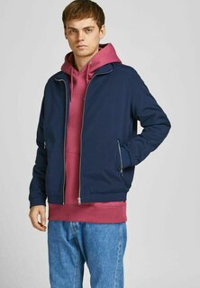 Куртка-бомбер JJERUSH HARRINGTON Jack &amp; Jones, темно-синий