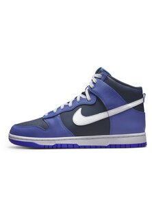 Высокие кроссовки DUNK HI RETRO Nike, темно-синий/белый темно-синий
