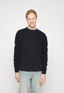 Свитер JCOCHRIS BUBBLE CREW NECK Jack &amp; Jones, темно-синий