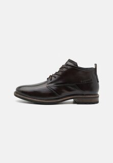 Элегантные туфли на шнуровке MARCELLO bugatti, темно-коричневый