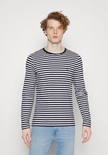 Футболка с длинным рукавом SLIM FIT LONG SLEEVE TEE Tommy Hilfiger, небо пустыни/белый