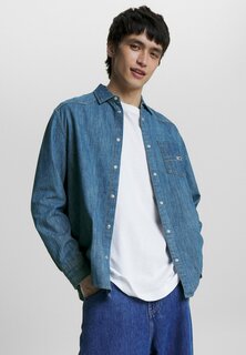 Рубашка CHAMBRAY WESTERN Tommy Jeans, средний цвет индиго