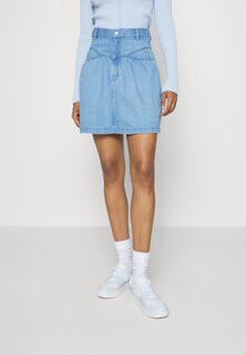 Юбка-колокольчик CHAMBRAY MINI SKIRT Tommy Jeans, средний деним