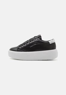 Низкие кеды BUBBLE CUPSOLE LACE UP Calvin Klein, черный/серебристый