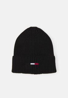 Шапка FLAG BEANIE UNISEX Tommy Jeans, черный