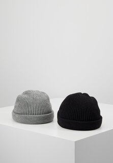 Шапка ONSSHORT BEANIE 2 PACK Only &amp; Sons, черный/серый меланж