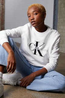 Толстовка CORE MONOGRAM Calvin Klein Jeans, ярко-белый