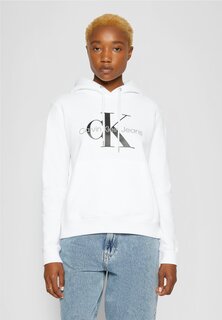 Толстовка CORE MONOGRAM HOODIE Calvin Klein Jeans, ярко-белый