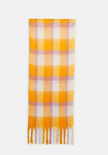 Шарф ONLMIA CHECK SCARF ONLY, красновато-оранжевый