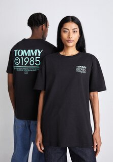 Футболка с принтом POP UNISEX Tommy Jeans, черный