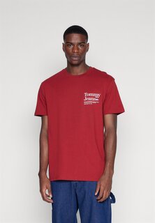 Футболка с принтом ФУТБОЛКА MODERN Tommy Jeans, красный магма