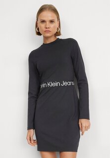 Платье из джерси LOGO MILANO DRESS Calvin Klein Jeans, черный
