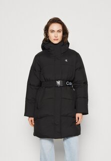 Зимнее пальто LOGO BELT LONG PUFFER Calvin Klein Jeans, черный