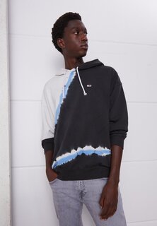 Толстовка SEASONAL TIE DYE HOODIE Tommy Jeans, черный/белый