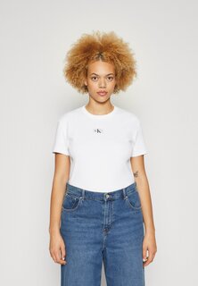 Базовая футболка PLUS LABEL TEE Calvin Klein, ярко-белая