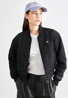 Куртка-бомбер СТЕГАНЫЙ БОМБЕР Calvin Klein Jeans, черный