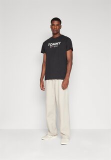 футболка с принтом SLIM 2PACK DNA TEE Tommy Jeans, белый/черный