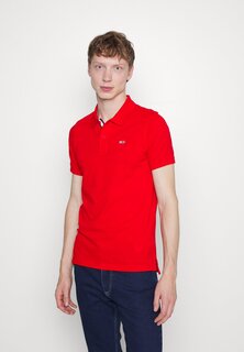 Рубашка-поло SLIM PLACKET Tommy Jeans, темно-малиновый