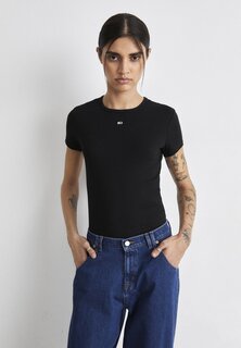 Базовая футболка SLIM ESSENTIAL Tommy Jeans, черный