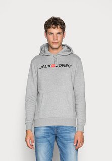 Худи Jack &amp; Jones, светло-серый меланж