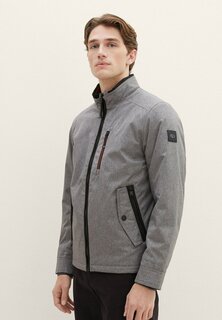 Легкая куртка TOM TAILOR, тканый меланж серого цвета.
