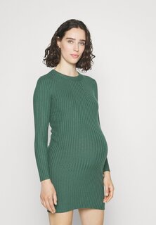 Трикотажное платье PMCRISTA O NECK KNIT DRESS Pieces Maternity, треккинговый зеленый