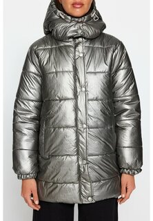 Зимнее пальто Trendyol, серебро