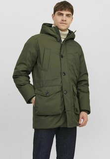 Зимнее пальто КАПУЗЕН Jack &amp; Jones, виноградный лист