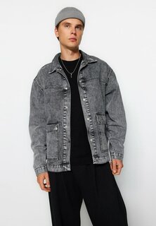 Джинсовая куртка Trendyol, серый