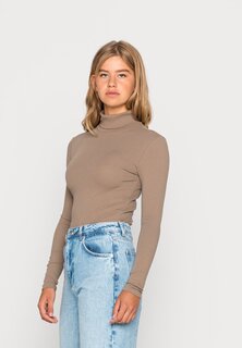 Футболка с длинным рукавом PCKITTE ROLLNECK Pieces, ископаемое