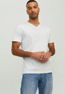 Базовая футболка V-AUSSCHNITT Jack &amp; Jones, белый