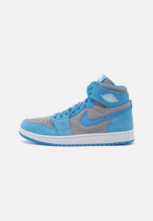 Высокие кроссовки AIR JORDAN 1 ZOOM CMFT 2 Jordan, цементно-серый/белый/синий университетский