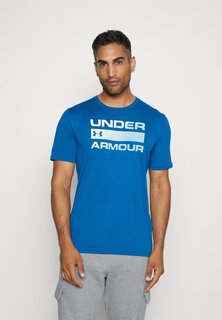 спортивная футболка СЛОВО TEAM ISSUE Under Armour, университетский синий/белый/метель