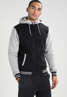 Толстовка на молнии 2-TONE ZIP HOODY Urban Classics, черный/серый