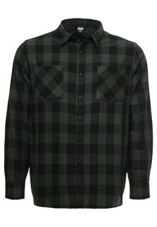 Рубашка CHECKED Urban Classics, черный/лесной