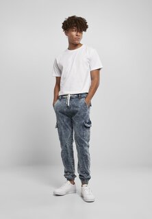 Джинсы Tapered Fit Jeans Urban Classics, светло-голубой, кислотно-стиранный