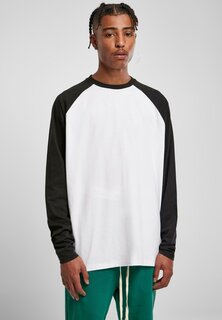 Футболка с длинным рукавом ORGANIC OVERSIZED RAGLAN LONGSLEEVE Urban Classics, белый/черный