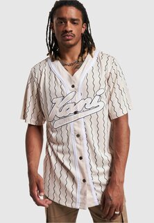 Рубашка VARSITY ZICZAC BASEBALL Karl Kani, кремово-черный