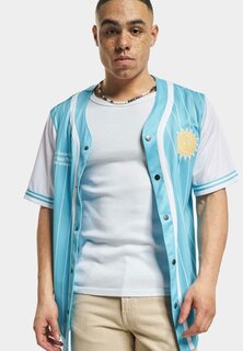 Рубашка VARSITY BLOCK BASEBALL Karl Kani, голубой белый