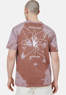 футболка с принтом PREMIUM LOOSE FIT ART Cotton On, шоколадно-фиолетовые инопланетяне существуют