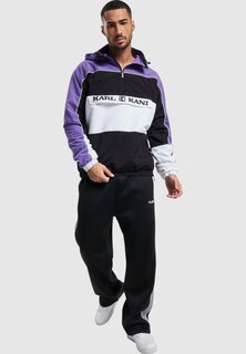 Ветровка RETRO BLOCK WINDBREAKER Karl Kani, фиолетовый черный белый